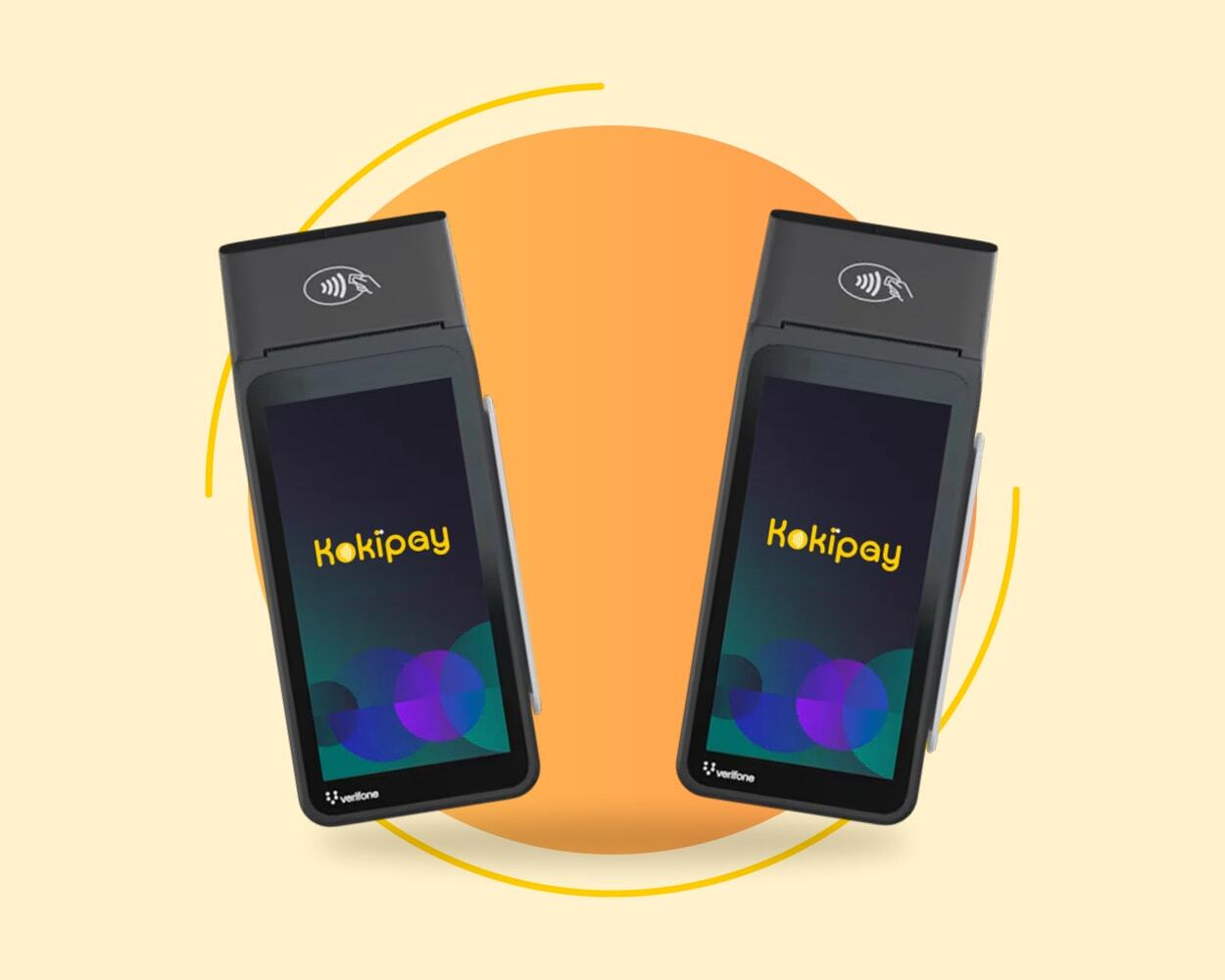 Two Kokipay EFTPOS terminals side by side